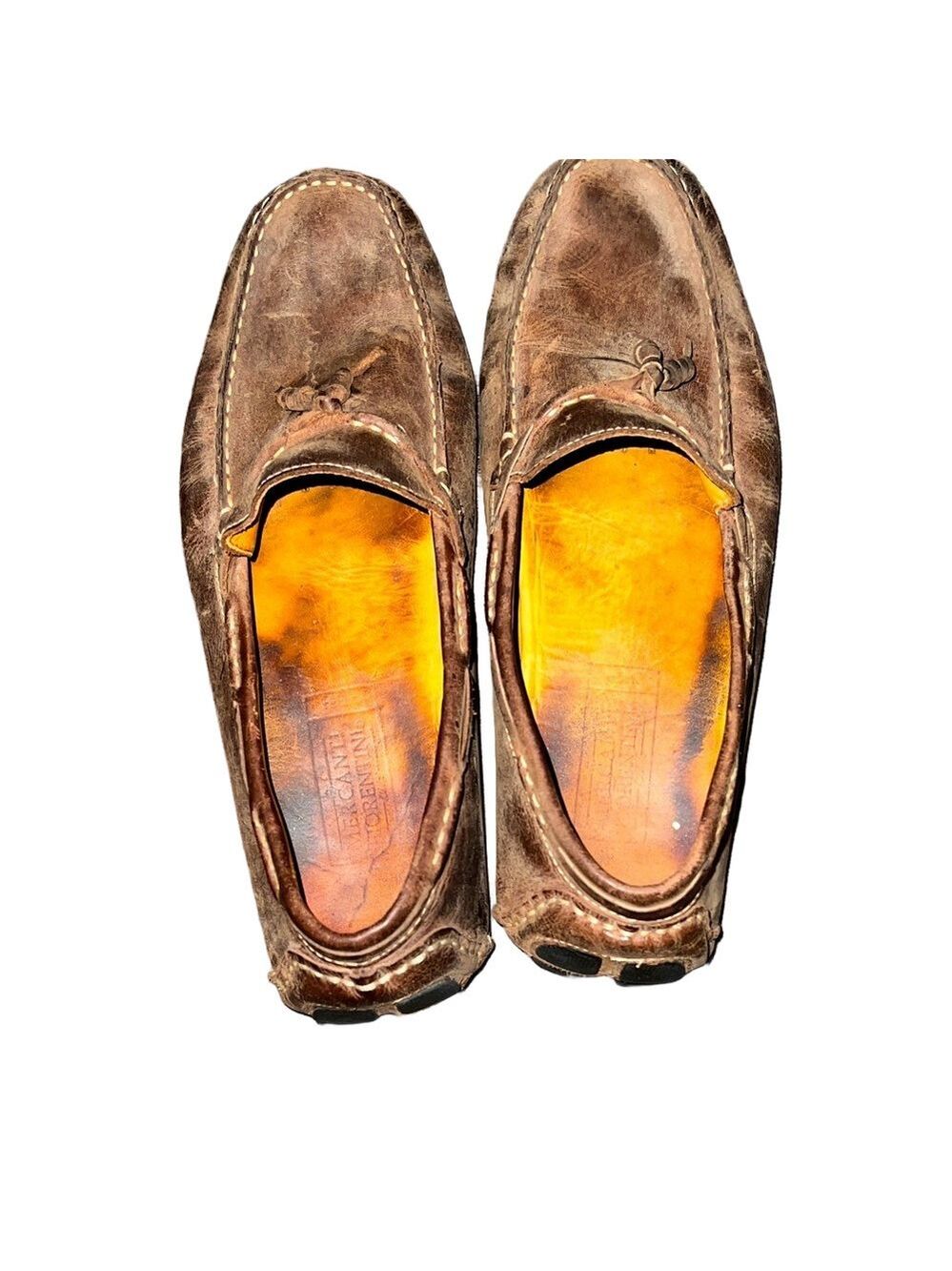 Elegant Brown Leather Men's Loafers